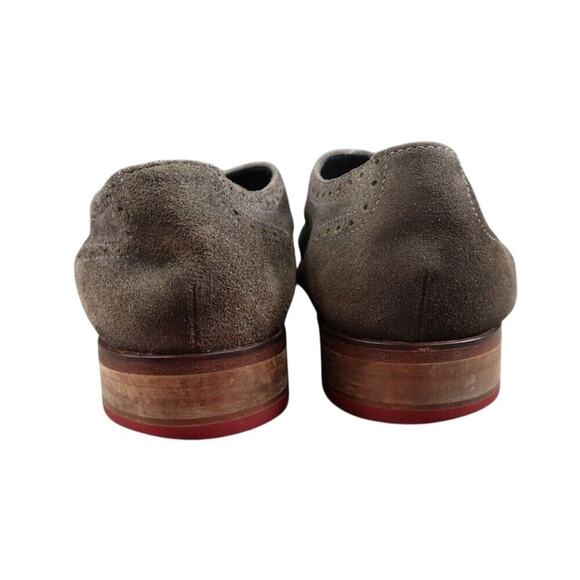 Cole Haan Shoes Mens 9 Oxford Wingtip Professional Formal Leather Classic Gray - Picture 15 of 16